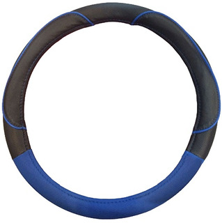 CUBRE VOLANTE MILO 38CM NEGRO C/TURQUESA - ACCESORIOS - IAEL