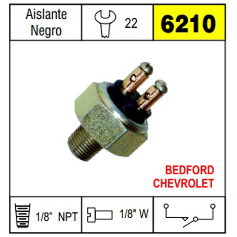 6210 BULBO DE FRENO CHEVROLET BEDFORD-HIDRAULICO