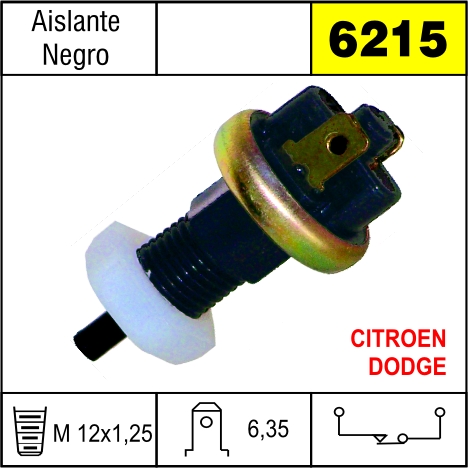 6215 BULBO DE FRENO CITROEN,DODGER 1500,MECANICO