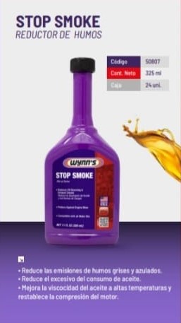 STOP SMOKE ( ESPECIAL PARA REDUCIR HUMO ) X 325 CC. - WYNNS
