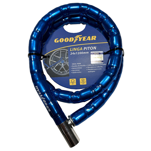 LINGA PITON REFORZADA, CON CERRADURA, SEGURIDAD, 24X1200MM. - GOODYEAR