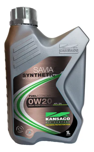 KANSACO - ACEITE - SAVIA - 0W 20 - MULTIGRADO SINTETICO X 1 LITRO