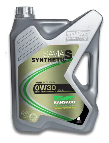 KANSACO - ACEITE - SAVIA - 0W 30 - MULTIGRADO SINTETICO X 4 LITROS