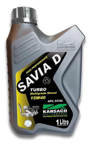 KANSACO - ACEITE - SAVIA D - MULTIGRADO - 15W 40 - DIESEL TURBO X 1 LITRO
