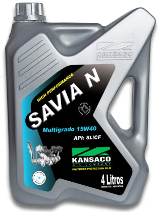 KANSACO - ACEITE - SAVIA N - MULTIGRADO - NAFTERO -  15W 40 X 4 LITROS