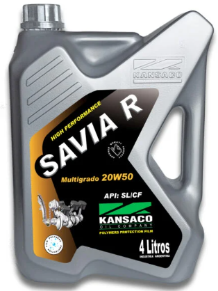 KANSACO - ACEITE - SAVIA R - MULTIGRADO - NAFTERO/DIESEL - 20W 50 X 4 LITROS