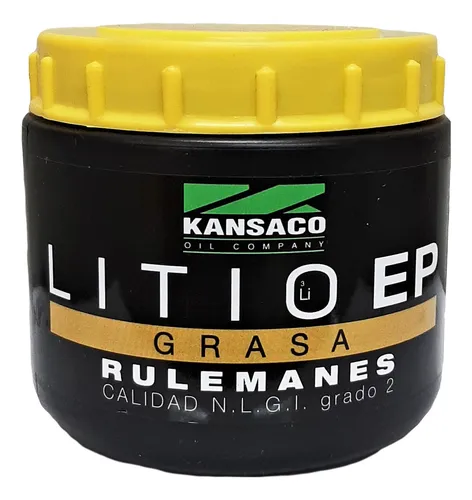 KANSACO - GRASA DE LITIO - EP2 COMPLEJA - COLOR AMBAR / RULEMANES X 400 GRS.