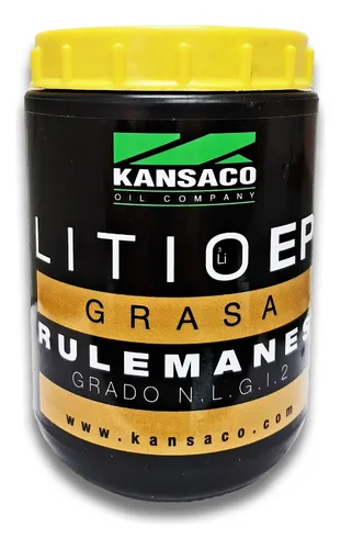 KANSACO - GRASA DE LITIO - EP2 COMPLEJA - COLOR AMBAR / RULEMANES X 800 GRS.