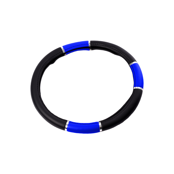 CUBRE VOLANTE PVC 38CM CON REFLECTOR AZUL - ACCESORIOS - OREGON