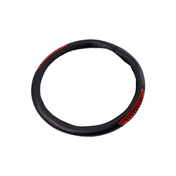 CUBRE VOLANTE PVC 38CM CON REFLECTOR ROJO - ACCESORIOS - OREGON