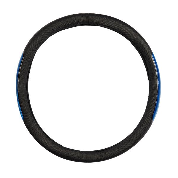 CUBRE VOLANTE, NEGRO Y AZUL DE 38CM. - NAITE