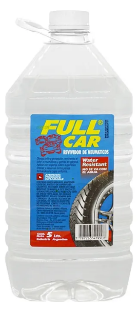 REVIVIDOR DE NEUMATICOS WR CARRERA RESISTENTE AL AGUA x 5 LITROS