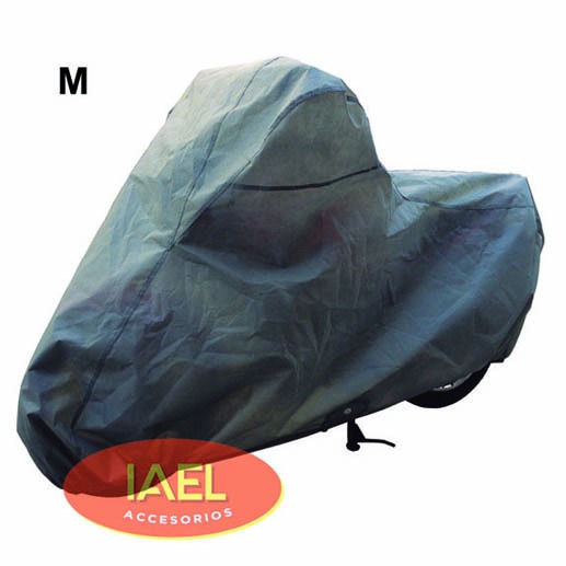 CUBRE MOTO M GRIS BICAPA MICROPERFORADO - ACCESORIOS - IAEL