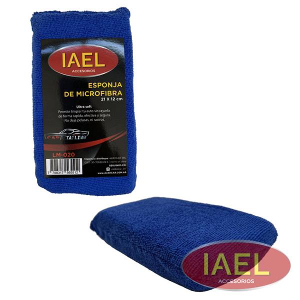 ESPONJA MICROFIBRA 21X12 ULTRA SOFT, CELESTE