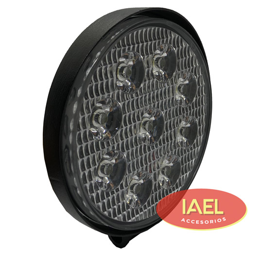 FARO LED REDONDO, 27W, 9 LED BLANCO, 11 CM. - IAEL