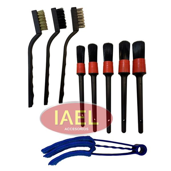 KIT BROCHAS, CEPILLOS Y PINCELES, DETAILING - IAEL