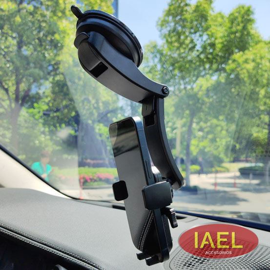 PORTA CELULAR, SUCCION, SILICONA, REGULABLE - IAEL