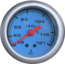 RELOJ DE TEMPERATURA DE AGUA, DEPORTIVO, 52MM., FONDO AZUL - IAEL