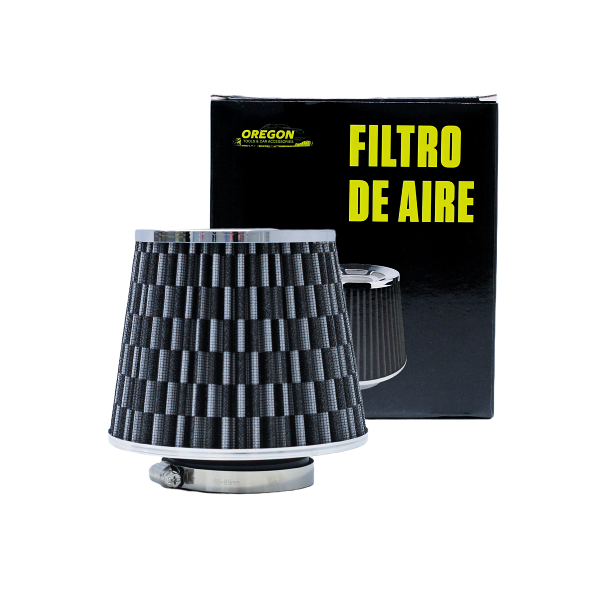FILTRO DE AIRE CONICO COMPETICION 76MM GRIS CARBON UNIVERSAL