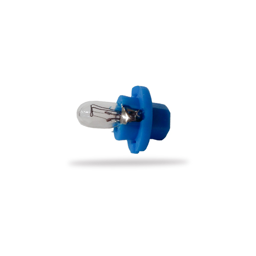 LAMPARAS, 24V. 1.2W. BX8 4D CON PORTALAMPARA - AZUL - KOBO