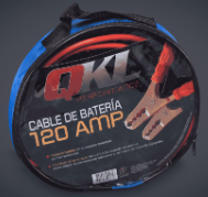 CABLE PUENTE BATERIA 120 AMPER PREMIUM QKL