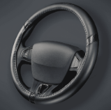 CUBRE VOLANTE AUTO 37-39 NEGRO-CARB�N QKL