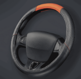 CUBRE VOLANTE AUTO NEXUS 37-39 NEGRO-ROJO QKL