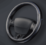 CUBRE VOLANTE AUTO PEAK 37-39 NEGRO-AZUL QKL