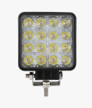 FARO DE LED CUADRADO 11x11 CM (USO FUERA DE RUTA) 16 LEDS 48W 10-30 VOLTS)