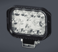 FARO DE LED RECTANGULAR 12x9 CM (USO FUERA DE RUTA) 36 LEDS 25W 10-30 VOLTS