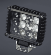 FARO DE LED RECTANGULAR 13x12 CM (USO FUERA DE RUTA) 12 LEDS 36W 12-24 VOLTS