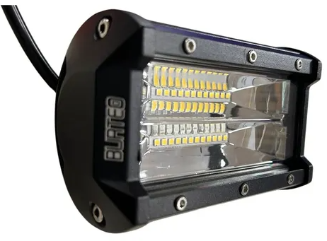 FARO DE LED RECTANGULAR 23x6 CM (USO FUERA DE RUTA) 24 LEDS 72W 10-30 VOLTS