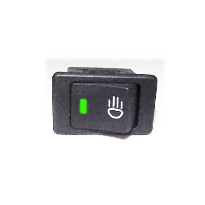 LLAVE TECLA PARA EMBUTIR 1 PUNTO CON LED VERDE
