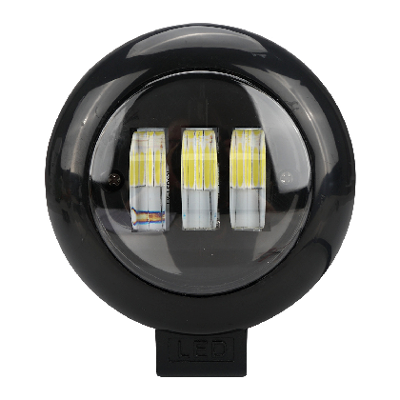 REDONDO 30 WATTS (3 LED * 10 WATTS) COLOR BLANCO 12V / 24V - haz de luz spot - - FAROS - OREGON