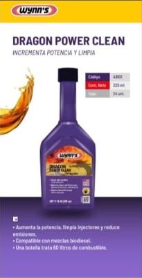 WYNNS DRAGON POWER CLEAN ( NAFTA O DIESEL, POTENCIADOR Y LIMPIADOR ) X 325ML. - WYNNS