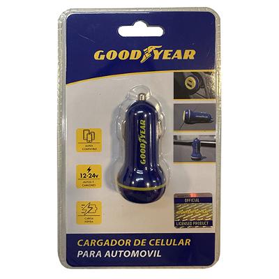 CARGADOR USB UNIVERSAL PARA ENCENDEDOR GOODYEAR 12v -24v CARGA RAPIDA