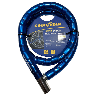 LINGA PITON REFORZADA, CON CERRADURA, SEGURIDAD, 24X1200MM. - GOODYEAR