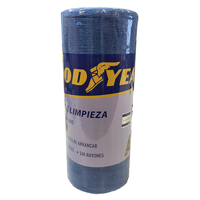 ROLLO DE MICROFIBRAS, 45 PCS., REUTILISABLES, 30X30CM. - GOODYEAR