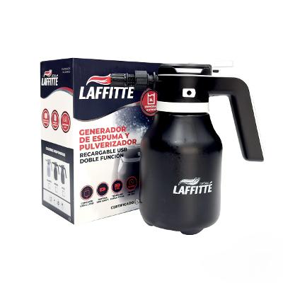 PULVERIZADOR DE 2 LITROS, PREMIUM, ELECTRICO, USB-C, GENERADOR DE ESPUMA Y PULVERIZADOR, RECARGABLE USB, DOBLE FUNCION - LAFFITTE