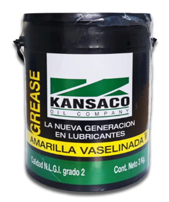 KANSACO - GRASA AMARILLA VASELINADA - CALCICA AMBAR - X 3 KILOS