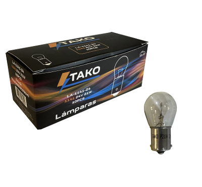 LAMPARA 1141 - 21W, 1 POLO PATAS IGUALES  - 24V. - TAKO