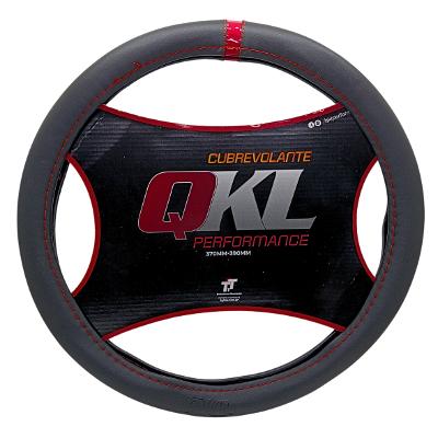CUBRE VOLANTE, AUTO, ARROW BEAM, 37-39, NEGRO / ROJO - QKL