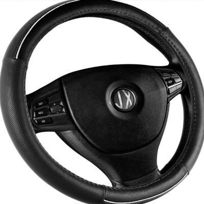 CUBRE VOLANTE, AUTO, WIRE, 37-39, NEGRO / PLATA - QKL