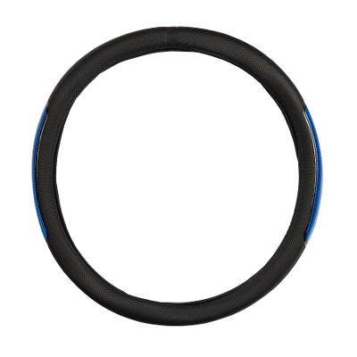 CUBRE VOLANTE, NEGRO Y AZUL DE 38CM. - NAITE