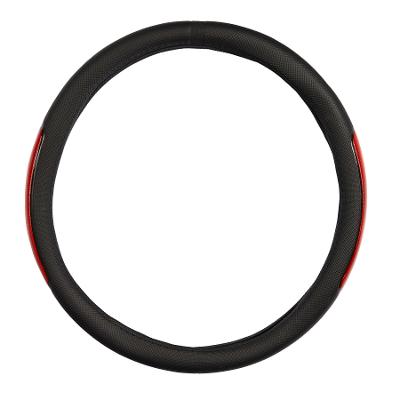 CUBRE VOLANTE, NEGRO Y ROJO DE 38CM. - NAITE