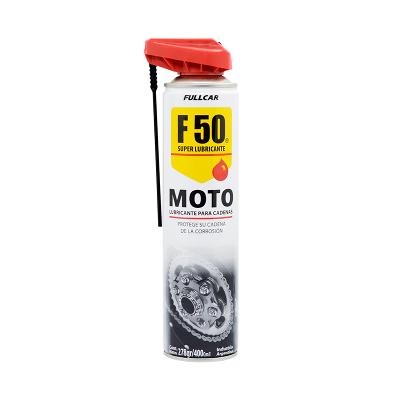 LUBRICANTE EN AEROSOL PARA CADENAS CON PICO DOBLE ACCION F 50 x 400 cc