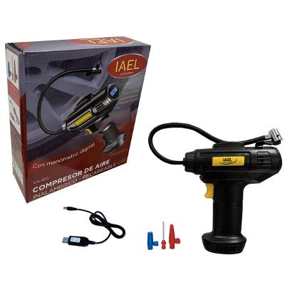 COMPRESOR DE AIRE, INALAMBRICO, RECARGABLE CON USB - IAEL