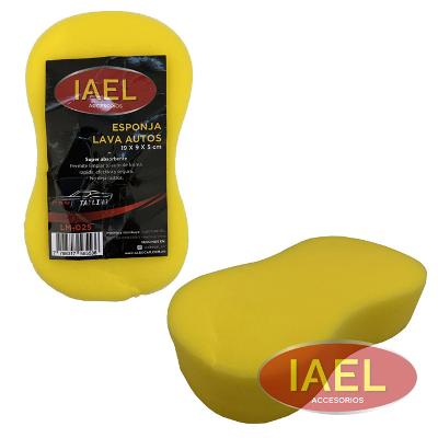 ESPONJA LAVA AUTOS, SUPER ABSORBENTE 19X9X5CM, AMARILLA