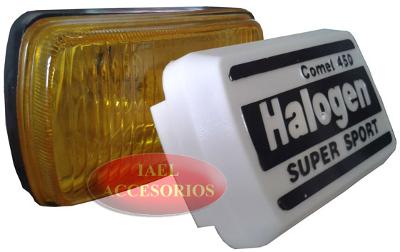 JUEGO FARO DE IODO, RECTANGULAR, 154X72X60MM., CON TAPA, AMBAR