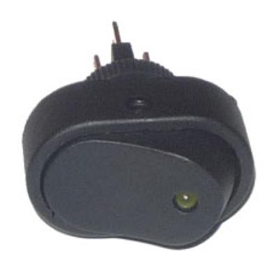 LLAVE DE UN PUNTO, OVALADA, CON LED AMBAR TESTIGO - IAEL